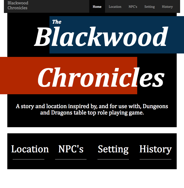 The Blackwood Chronicles